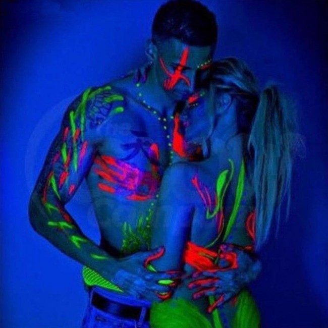 Luminous Body Paint UV Night Glow 4 Color