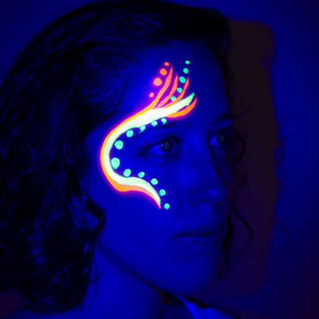 Luminous Body Paint UV Night Glow 4 Color