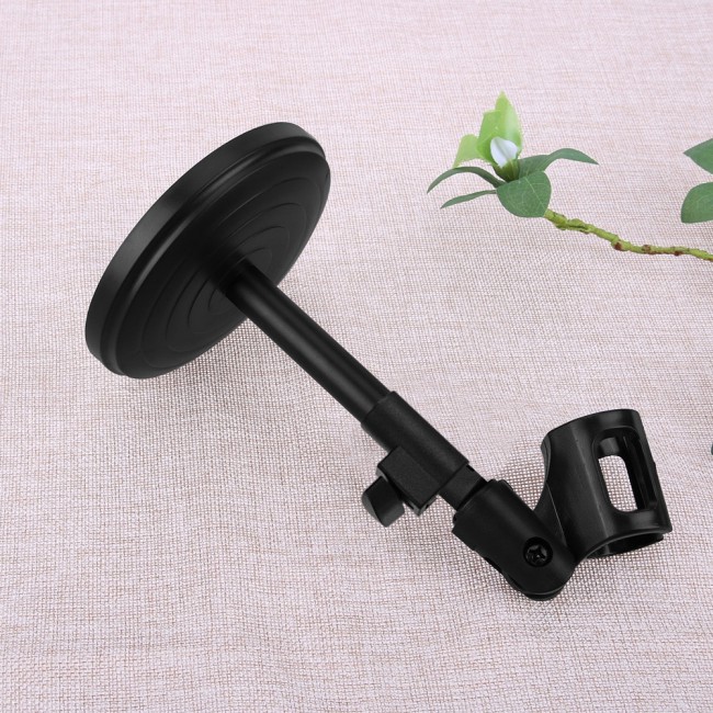 Margoun Foldable Microphone Stand Desktop Holder Mount – Black
