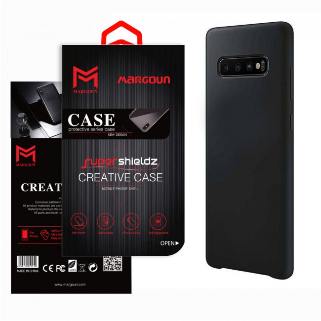 Margoun Protective Silicon Case for Samsung Galaxy S10 Plus – Black , White , Red , Dark Blue , Light Blue , Purple