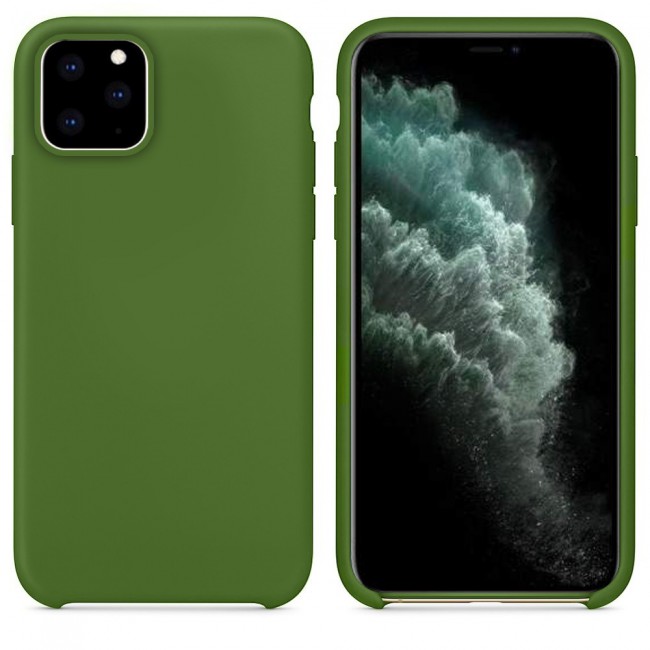 iphone 11 Pro (5.8 inch) Silicone Case Cover - Black , Grey , Blue , Dark Blue , Green , Red , Peach