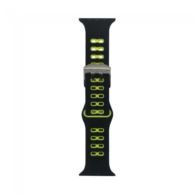 Margoun Silicone Apple Watch Replacement band 42-44-45mm - Black Yellow