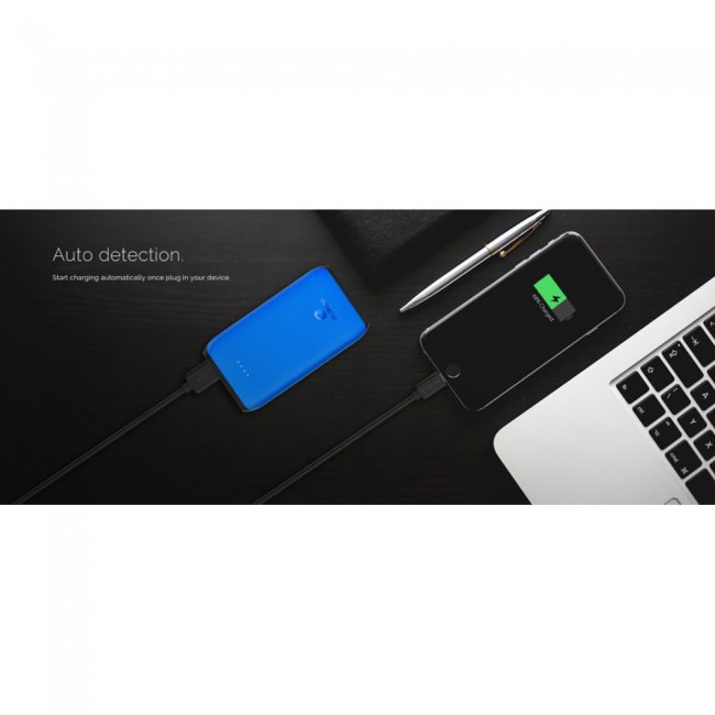 Rukini 12000mAh Power Bank External Battery PowerEdge RP512 – Black , White , Blue , Orange