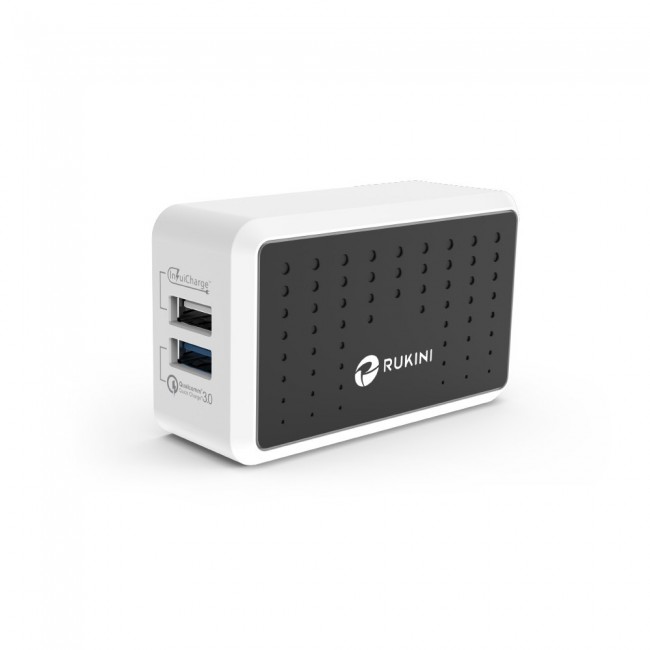 Rukini Charging Adapter Dual USB 36W RUK36WQ30 - White