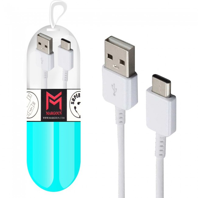 Samsung Galaxy Note 7 White USB Cable with Free Margoun Cable Organizer – Black , White , Blue , Purple