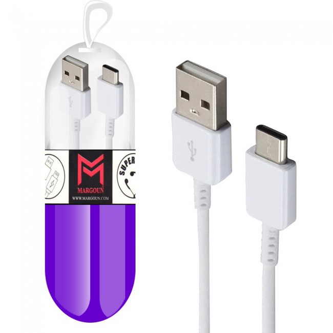 Samsung Galaxy Note 7 White USB Cable with Free Margoun Cable Organizer – Black , White , Blue , Purple