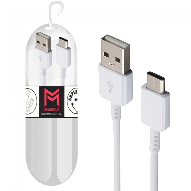 Samsung Galaxy Note 7 White USB Cable with Free Margoun Cable Organizer – Black , White , Blue , Purple