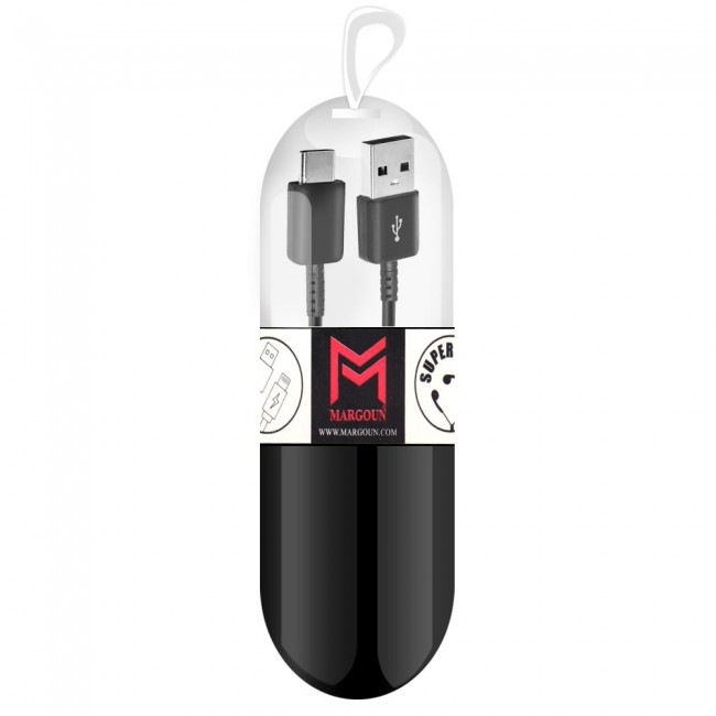 Samsung Galaxy S10 Black USB Cable with Free Margoun Cable Organizer – Black ,  White , Blue , Purple