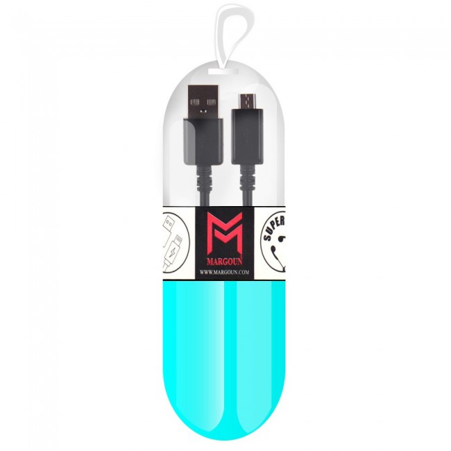 Samsung Galaxy S6 Black USB Cable with Free Margoun Cable Organizer – Black ,  White , Blue , Purple