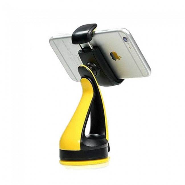 Yesido C01 Smart Car Mount Phone Holder - Black and Yellow