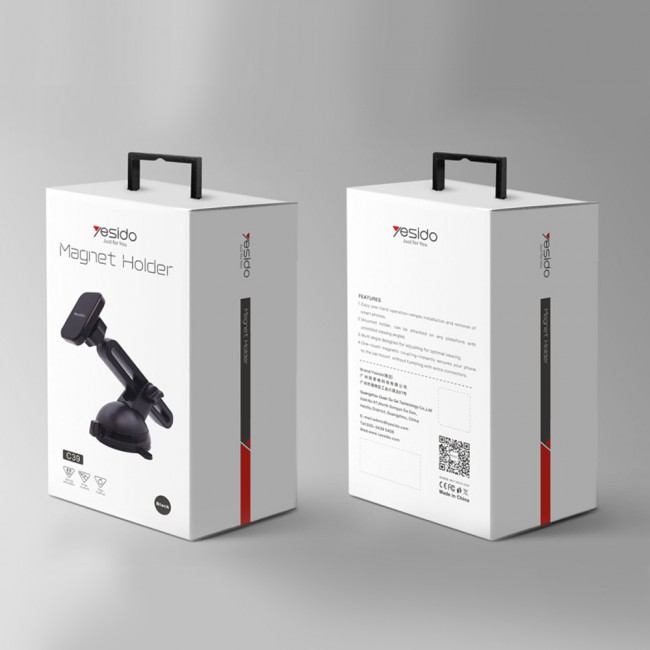 Yesido C39 Telescopic Car Phone Holder Mount - Black