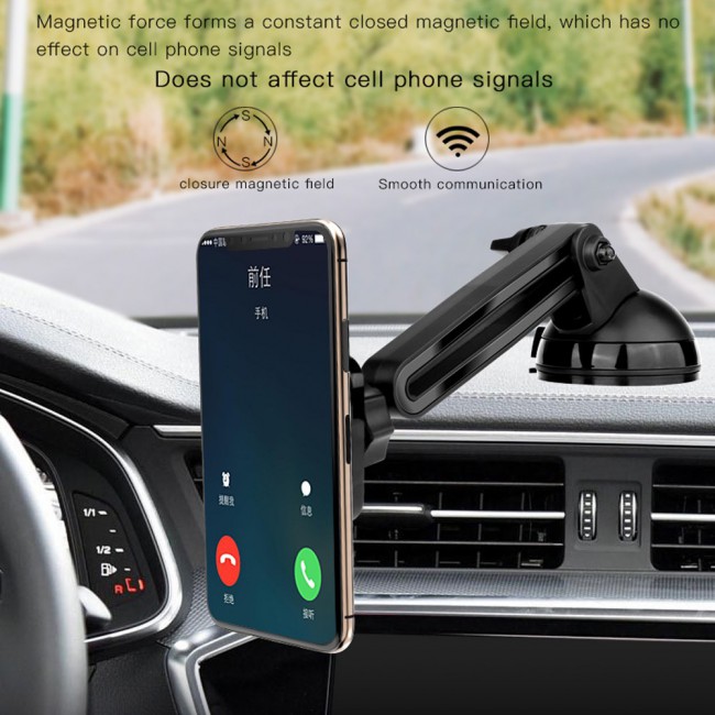 Yesido C39 Telescopic Car Phone Holder Mount - Black