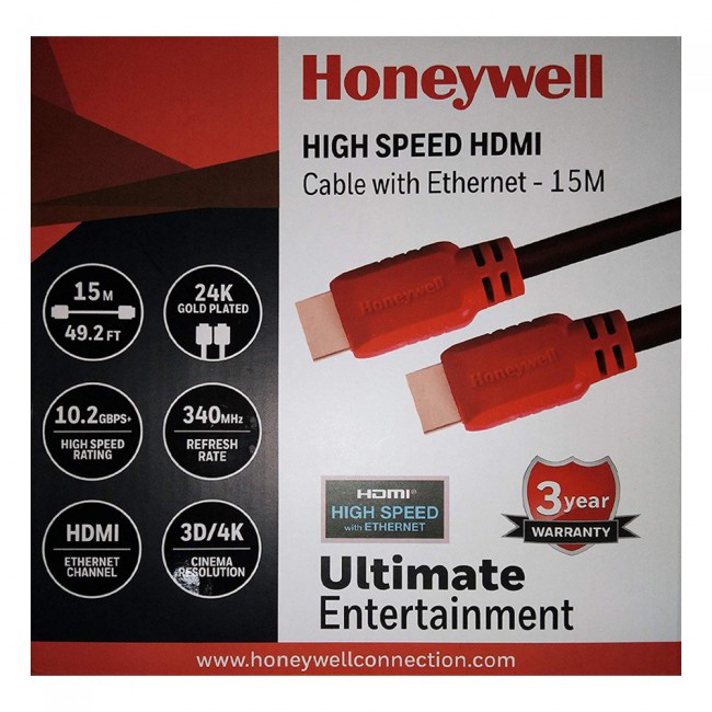 Honeywell High Speed HDMI 15 Meter Cable with Ethernet