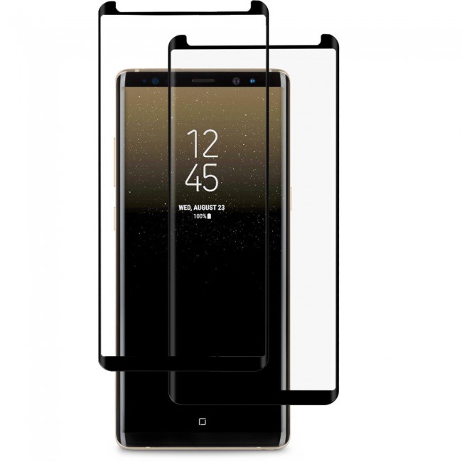 Samsung Galaxy Note 8 2Pack Tempered Glass Full Glue 3D Screen Protector – Black Edge