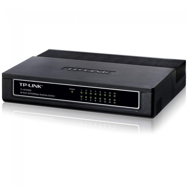 TP-Link TL-SF1016D Desktop Switch Auto Features High Optimal Performance Network
