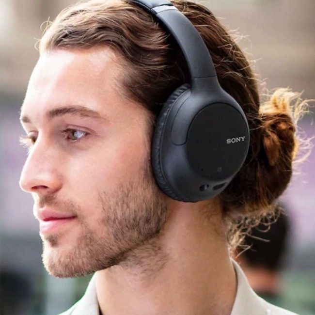 Sony WH-CH710N Wireless Noise-Canceling Headphones-Black