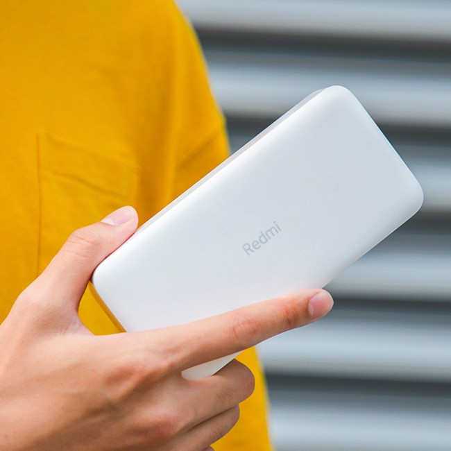 Xiaomi Redmi Power Bank 10000mAh  Fast Portable Charging Mi Powerbank 10000 – White