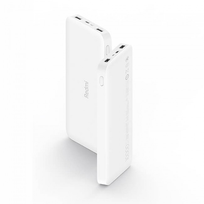 Xiaomi Redmi Power Bank 10000mAh  Fast Portable Charging Mi Powerbank 10000 – White