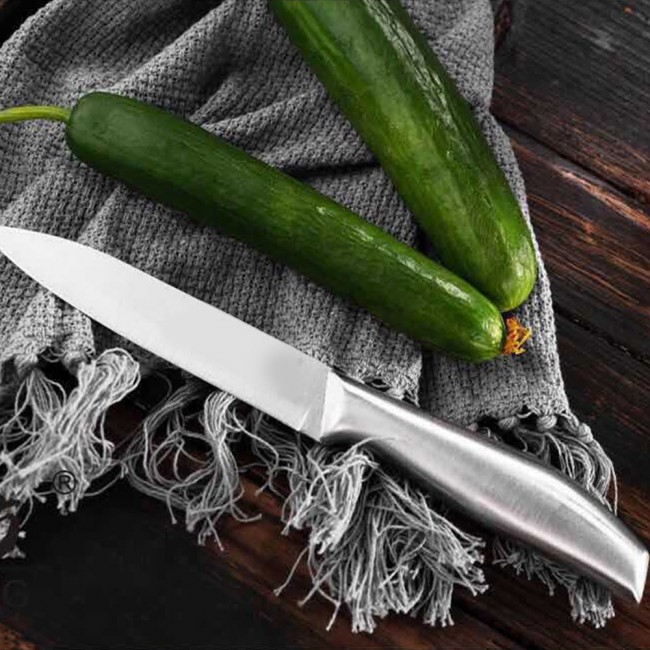 Margoun 7-Piece Stainless Steel Knife Set with Block