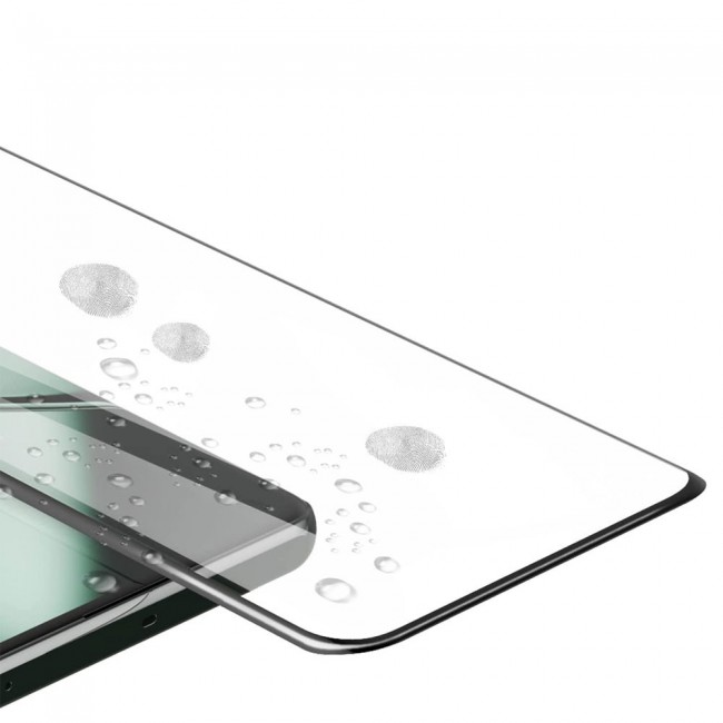 OnePlus 11 Screen Protector Tempered Glass 9H Anti-Scratch Shatterproof HD Curved Edge to Edge Full Coverage Film 6.7 inch Clear/Black