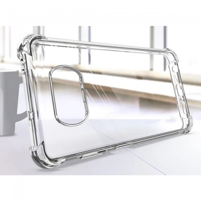 MARGOUN For Xiaomi Poco X3 NFC Case Cover Clear Protective TPU Four Corners Cover Transparent Soft Case