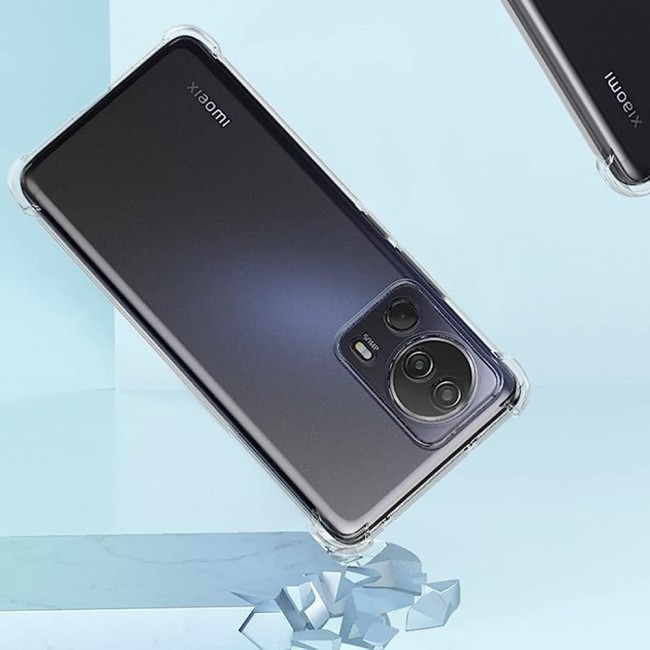 CATANES For Xiaomi 13 Lite Case Cover Clear Protective TPU Four Corners Cover Transparent Soft Case