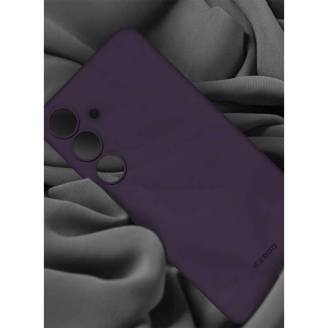 KZDOO Samsung Galaxy S24 Plus Case Slim Thin Air Skin Full Coverage Protective Case Sturdy Durable Thin Case Drop Protection Case Cover Transparent Purple