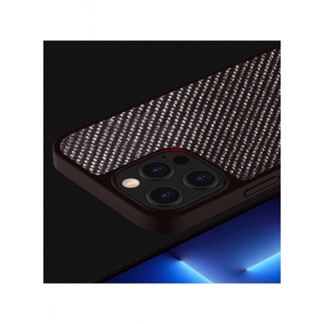 iPhone 14 Pro Max Case Genuine Carbon Fiber Case Ultra Slim Shockproof Back Cover Brown