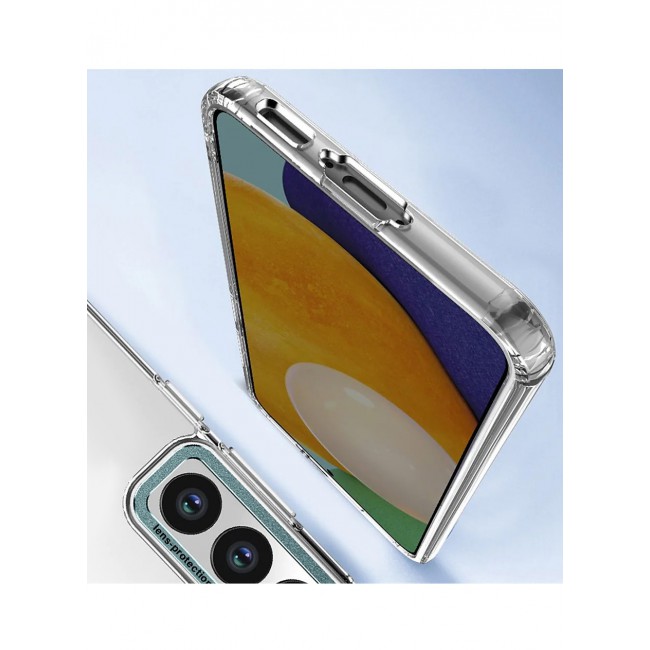 Samsung Galaxy S23 Clear Case Shockproof Slim Anti-Yellow Hybid Hard PC+ TPU Cover Metal Camera Lens Frame