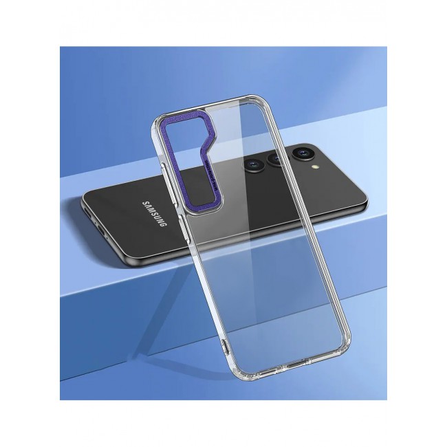 Samsung Galaxy S23 Clear Case Shockproof Slim Anti-Yellow Hybid Hard PC+ TPU Cover Metal Camera Lens Frame