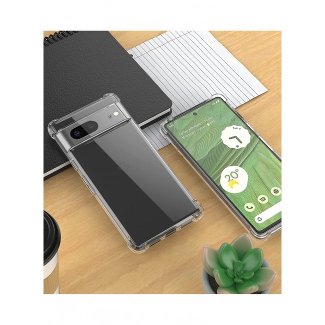 Google Pixel 7 Case Clear Shockproof Back Cover Airbag Bumper Corner Anti-Fall Transparent Soft TPU Case 6.3 inch
