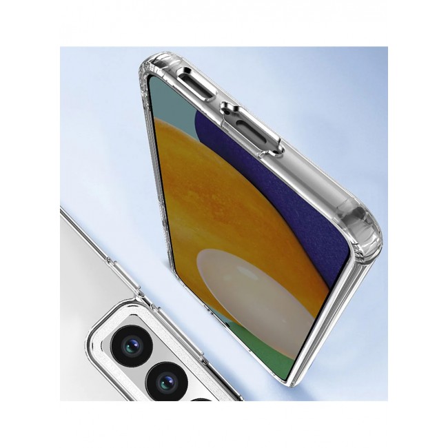 Samsung Galaxy S23 Clear Case Shockproof Slim Anti-Yellow Hybid Hard PC+ TPU Cover Metal Camera Lens Frame