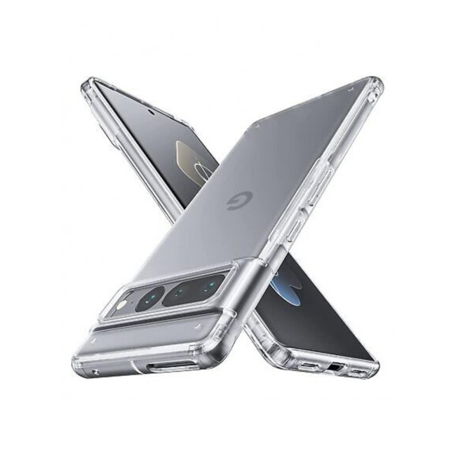 Google Pixel 7 Pro Case Clear Soft Flexible TPU Shockproof Slim Transparent Back Cover 6.7 inch
