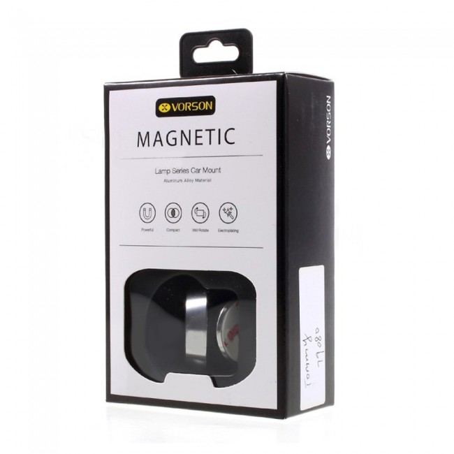 Vorson Lamp Series Magnetic Phone Holder Dashboard Car Mount - Silver
