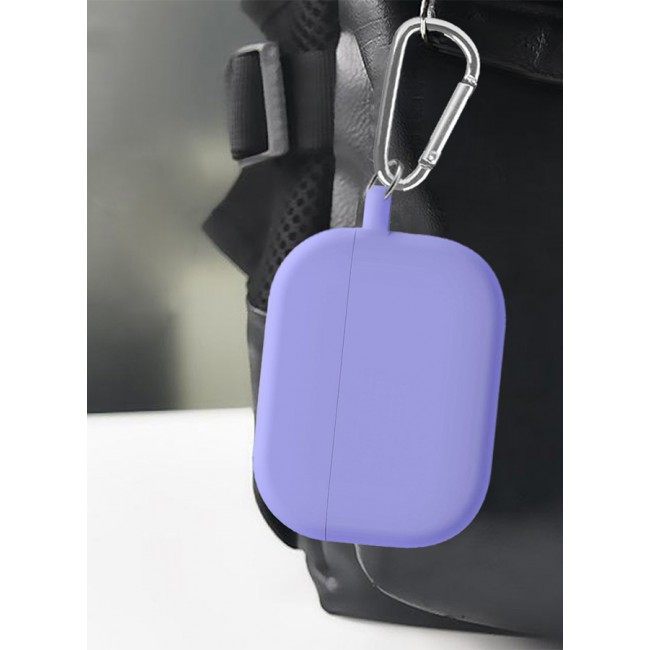 MARGOUN Shockproof Case For Airpod Pro Silicone Protective Case Shockproof Case Ultra Slim Cover with Keychain Carabiner Blue