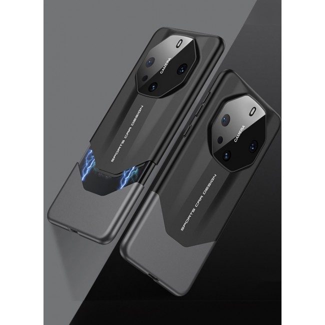 CATANES Huawei Mate 60 RS Ultimate Case 2 in 1 Armor Anti-knock Lens Protection Matte Hard PC Cover Protective Case Black