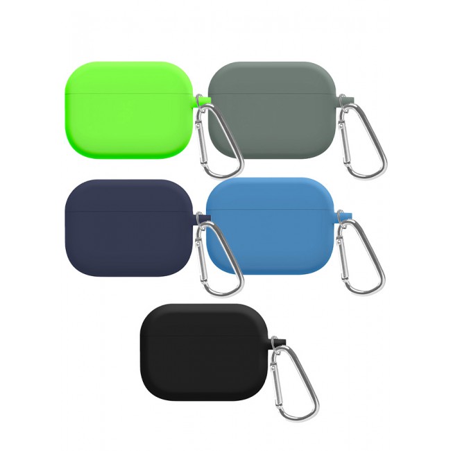 MARGOUN 5 Pack Shockproof Case For Airpod Pro Silicone Protective Case Shockproof Case Ultra Slim Cover with Keychain Carabiner Multicolour - B