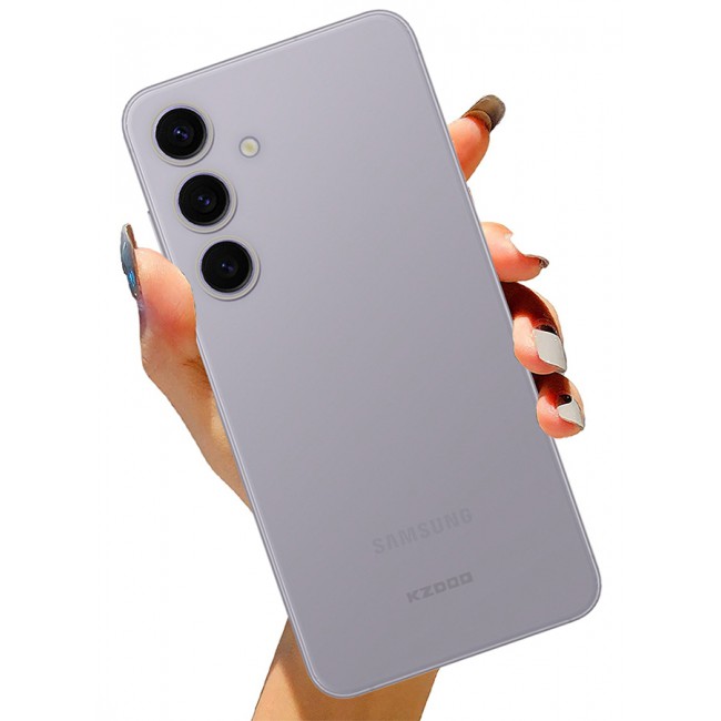 KZDOO Samsung Galaxy S24 Plus Case Slim Thin Air Skin Full Coverage Protective Case Sturdy Durable Thin Case Drop Protection Case Cover Transparent White