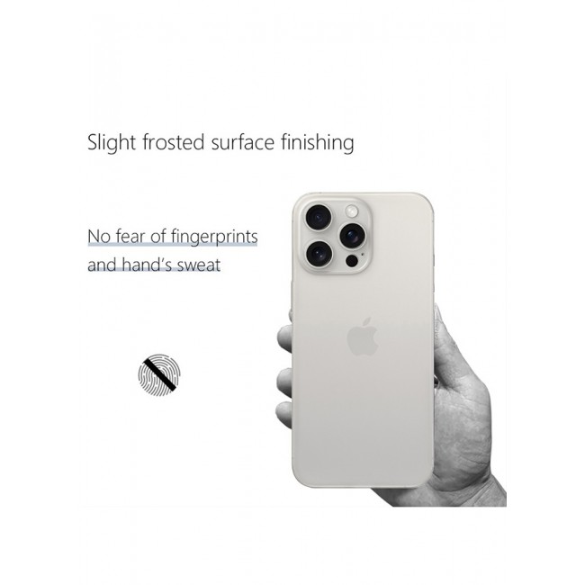CATANES iPhone 15 Pro Max Case Cover Air Skin Series Back Cover Sturdy Durable Thin Case Drop Protection Cover Clear White
