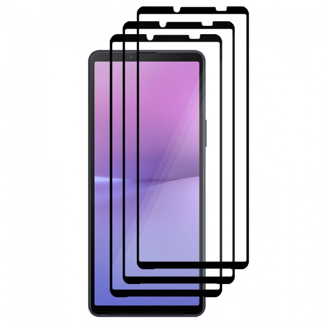 CATANES 3 Pack for Sony Xperia 10 V Mobile PHones Screen Protector 3D Tempered Glass Protective Film