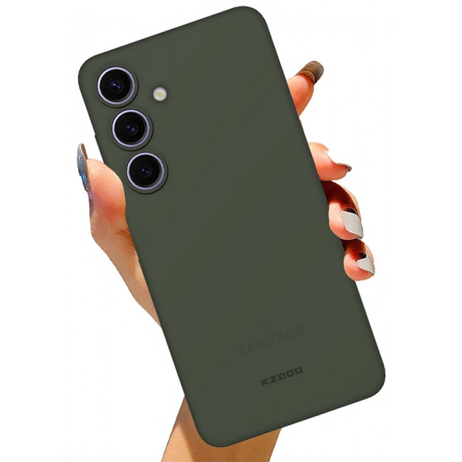 KZDOO Samsung Galaxy S24 Case Slim Thin Air Skin Full Coverage Protective Case Sturdy Durable Thin Case Drop Protection Case Cover Transparent Green