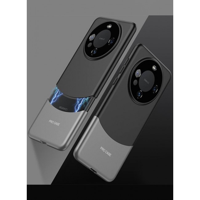 CATANES Huawei Mate 60 Pro Case Camera Full Cover Protector Shockproof Hard Case Cover Luxury and Fashionable Design Case Black