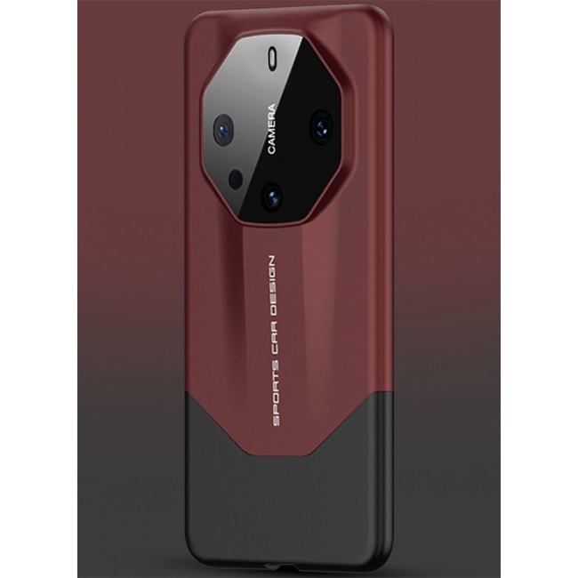 CATANES Huawei Mate 60 RS Ultimate Case 2 in 1 Armor Anti-knock Lens Protection Matte Hard PC Cover Protective Case Red